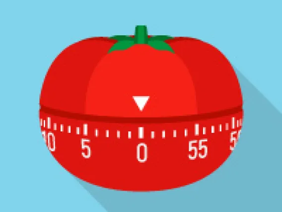 Illustration of a Pomodoro TImer