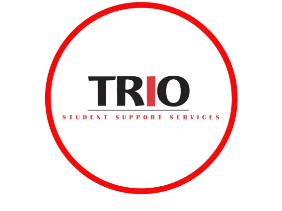 Trio written in large all caps letters. Directly beneath it are the words student support services.